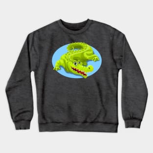 Cartoon Crocodile Vector Design 2 Crewneck Sweatshirt